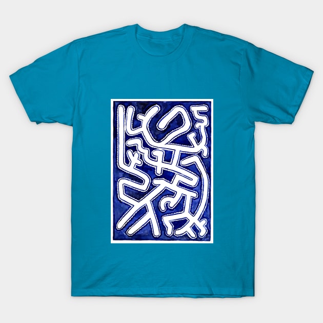 Blue Maze T-Shirt by House of Harley